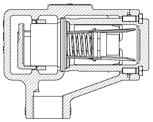 恒温阀剖面图